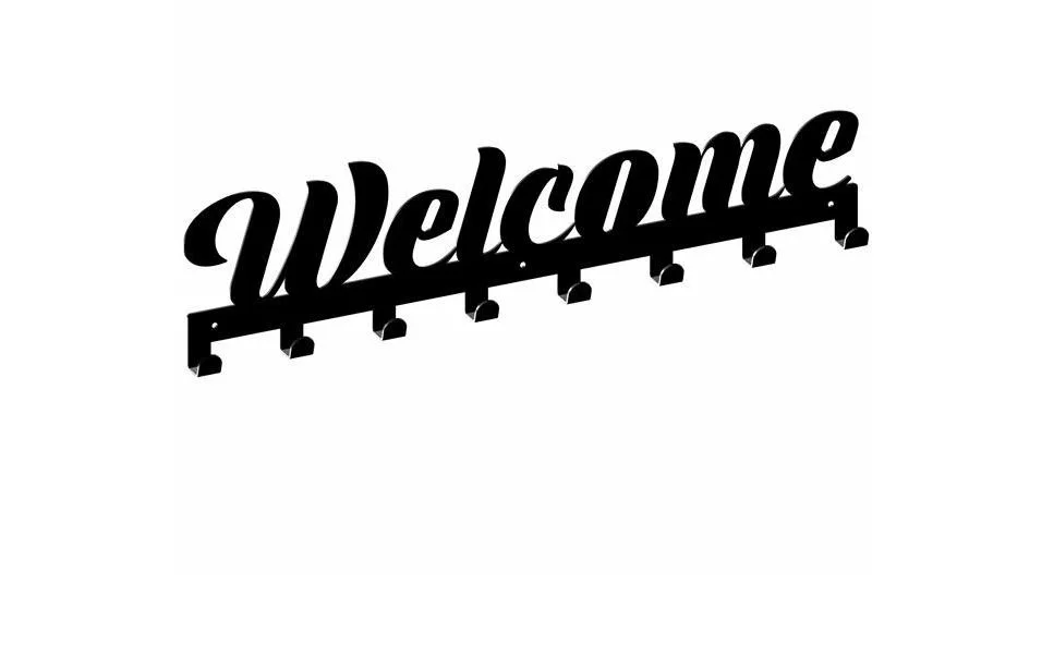 Věšák Welcome černý Jen Po Omezenou Doba