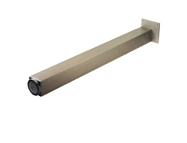 Rychlé Dodání Stolová noha výška 820 mm - 60 x 60 mm s regulací imitace nerezi