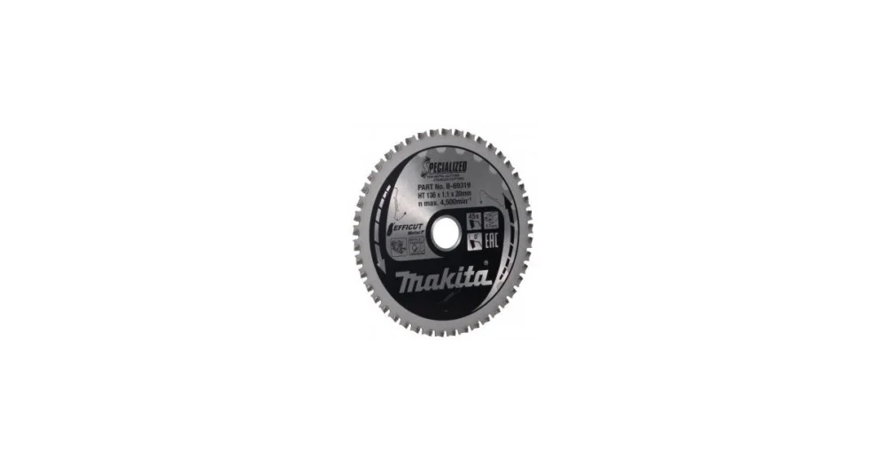 Ověřený MAKITA kotouč pilový ocel Efficut 136x1.1x20 mm 45 zubů B-69319