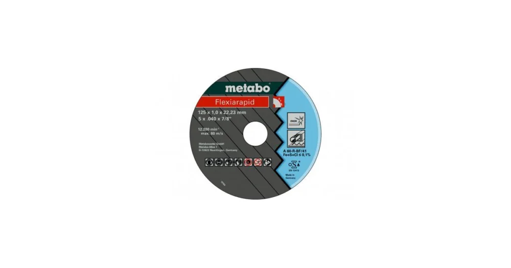 Nejprodávanější METABO Brusný kotouč Flexiarapid 105 x 1,6 x 16,0 INOX, TF 41 616180000