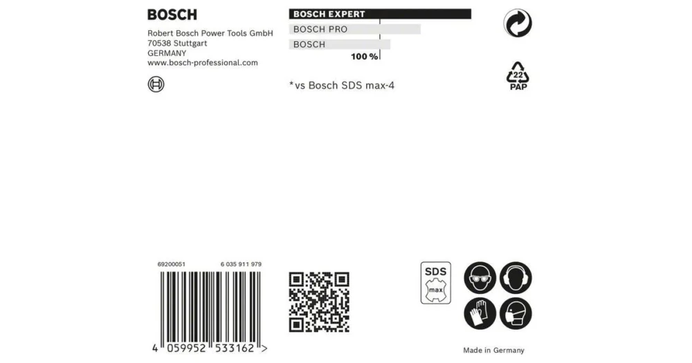 Super Cena BOSCH EXPERT vrták SDS MAX-8X, 25x600x720 1ks 2608900242