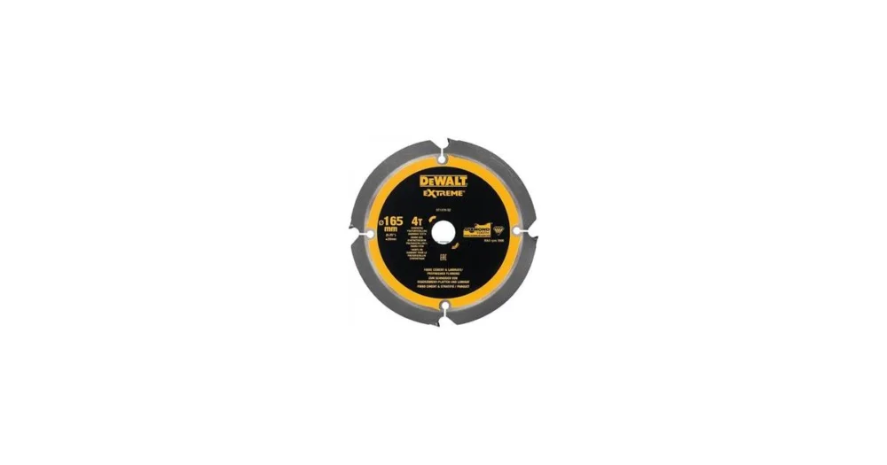 Sezónní Sleva DeWALT pilový kotouč pro cementovláknité a laminátové desky, 165 x 20 mm, 4 zuby DT1471