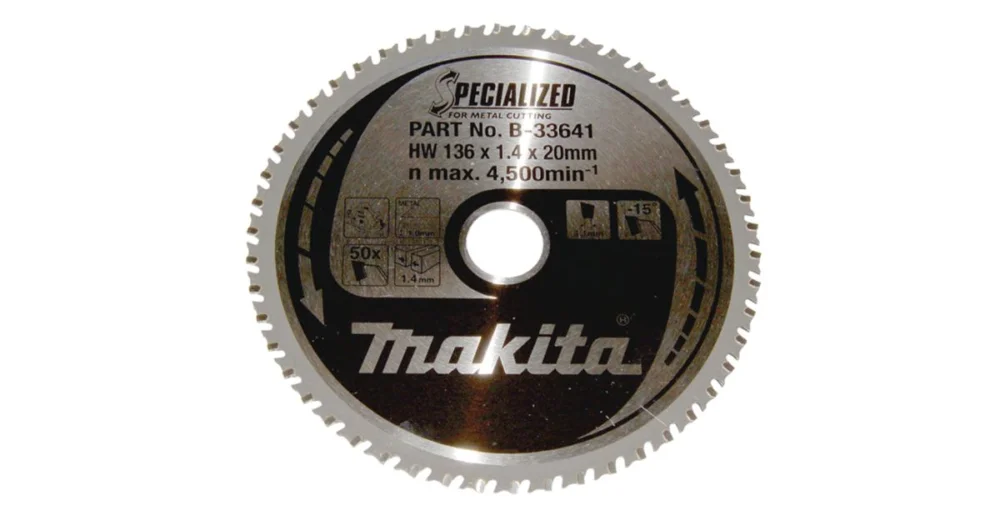 Tovární Cena MAKITA kotouč pilový ocel SPECIALIZED 136x1.4x20 mm 50 zubů B-33641