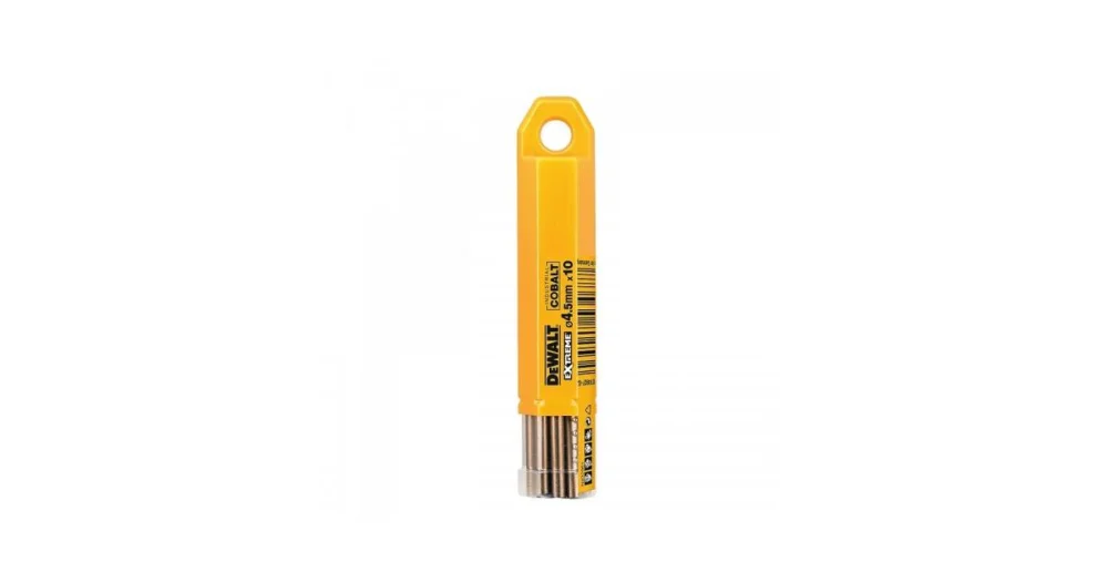 Časově Omezené DeWALT Vrták do kovu HSS-E COBALT 4,5 × 80 mm (10 ks) DT4927