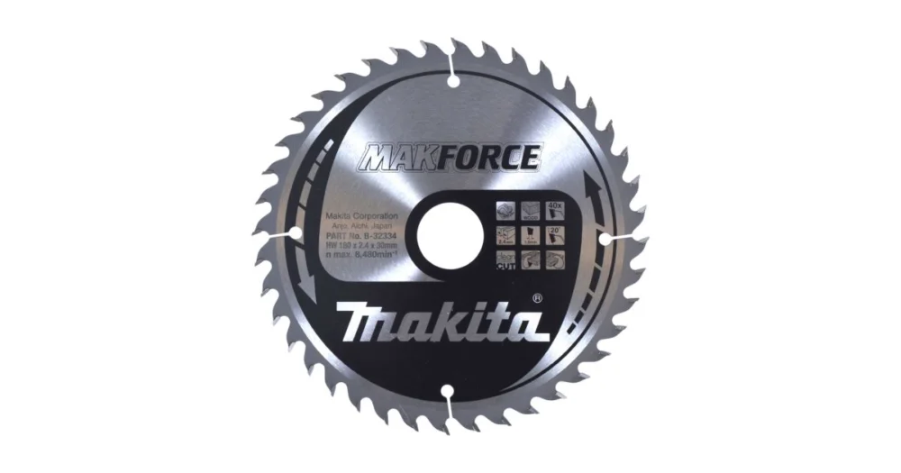 Cenově Výhodný MAKITA kotouč pilový dřevo MAKFORCE 180x2.4x30 mm 40 zubů B-32334