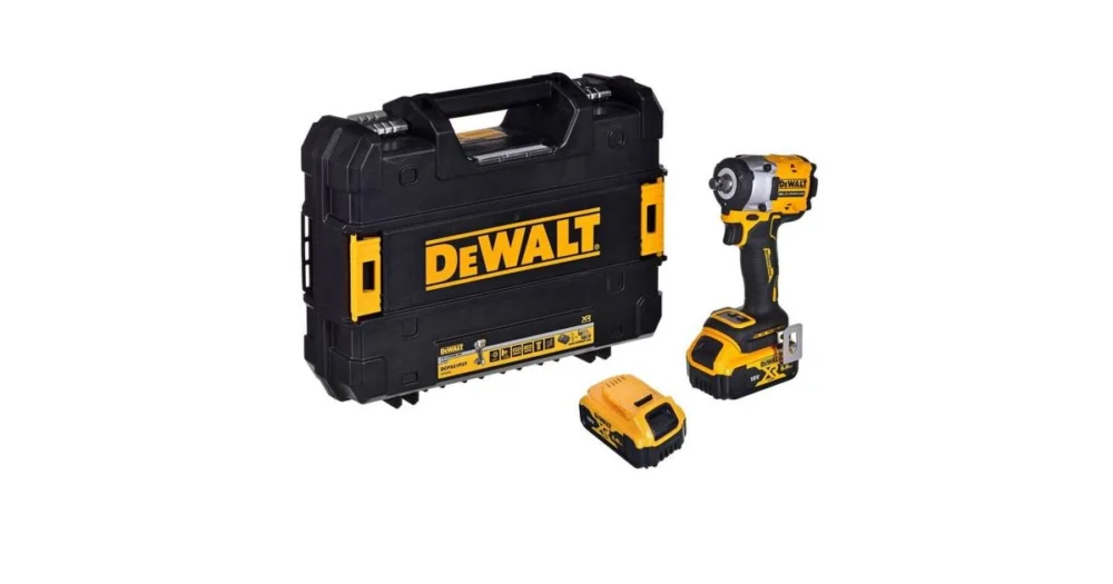 Objednat Nyní DEWALT Aku rázový utahovák 1/2'', 2x aku 5,0 Ah Lanyard Ready, nabíječka DCF921P2LRT