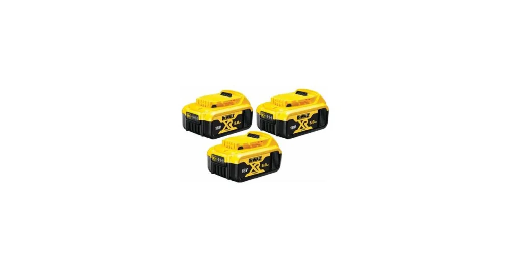 Rychlé Dodání DeWALT 18V startovací sada 3 akumulátorů 5Ah DCB184P3