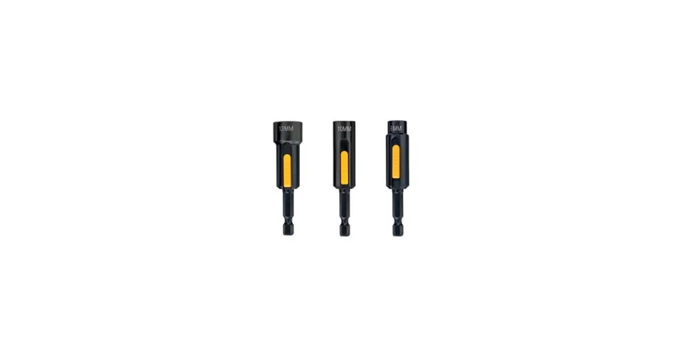 Výhodná Nabídka DeWALT Sada čistitelných nástavců na matice pro rázové utahováky EXTREME IMPACT - 8, 10, 13 mm (3 ks) DT7460