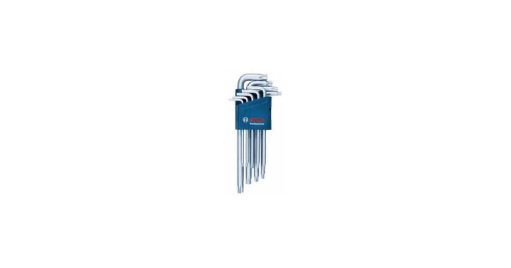Originální Bosch Klíč s vnitřním šestihranem Klíč Torx 9 ks 1600A01TH4