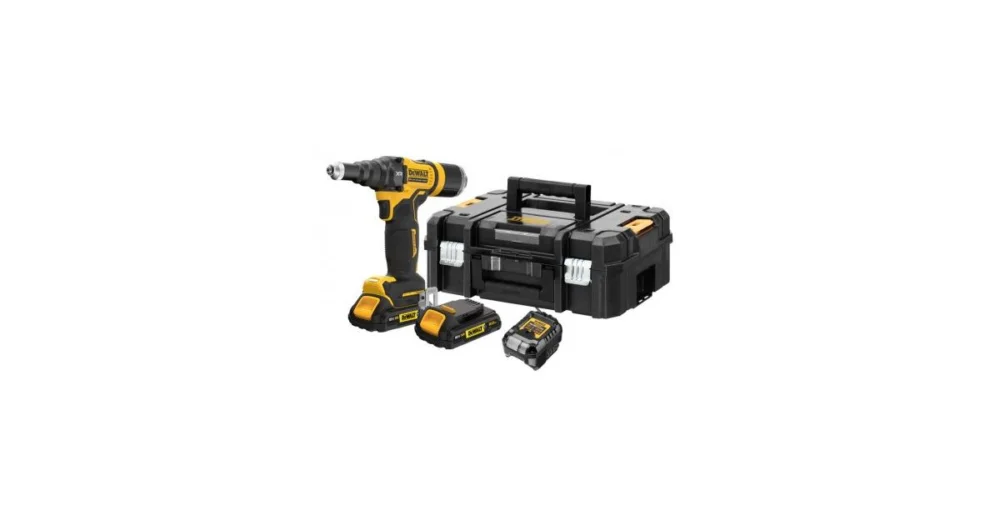 DeWALT 18V AKU Nýtovací pistole, 1x1,7Ah, nabíječka, TSTAKDCF403E1GT Nejlepší Volba