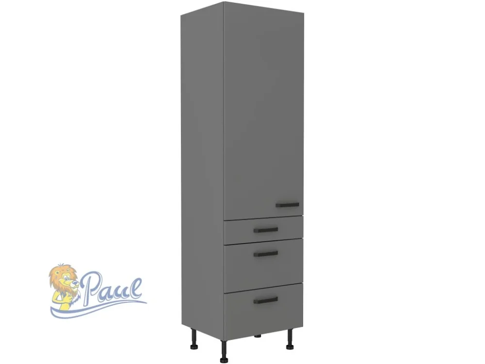 Vysoká potravinová skříňka Nessa 60 DKS-215 3S1F - Premium Box Cenově Výhodný