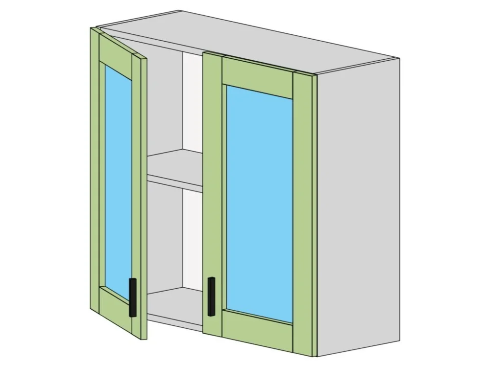 Přímo Od Výrobce Horní skříňka E-80-VV MDF | ALISA MDF