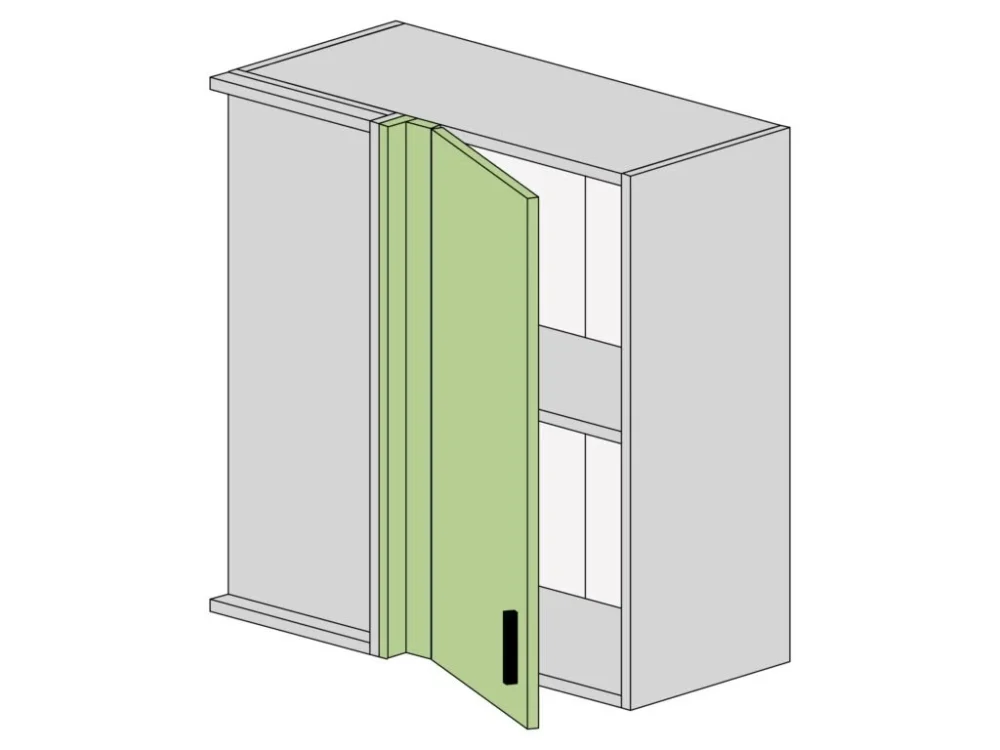Výprodej Horní skříňka W-U1-V MDF | KIWI MDF