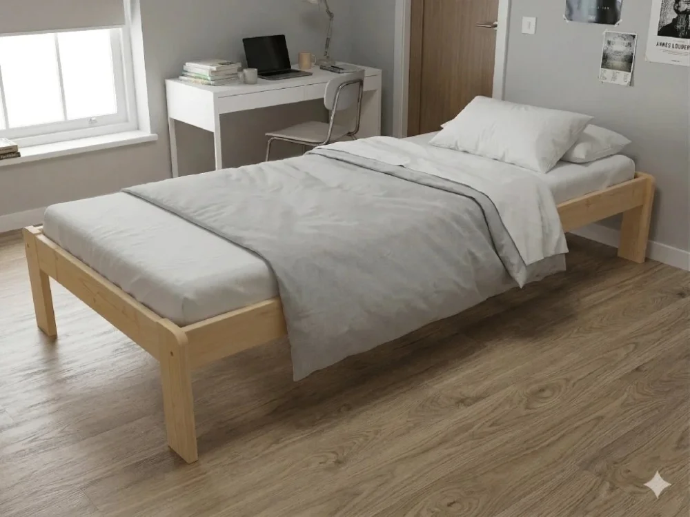 Finální Výprodej Dřevěná postel 100x200 masiv borovice - VMK4A