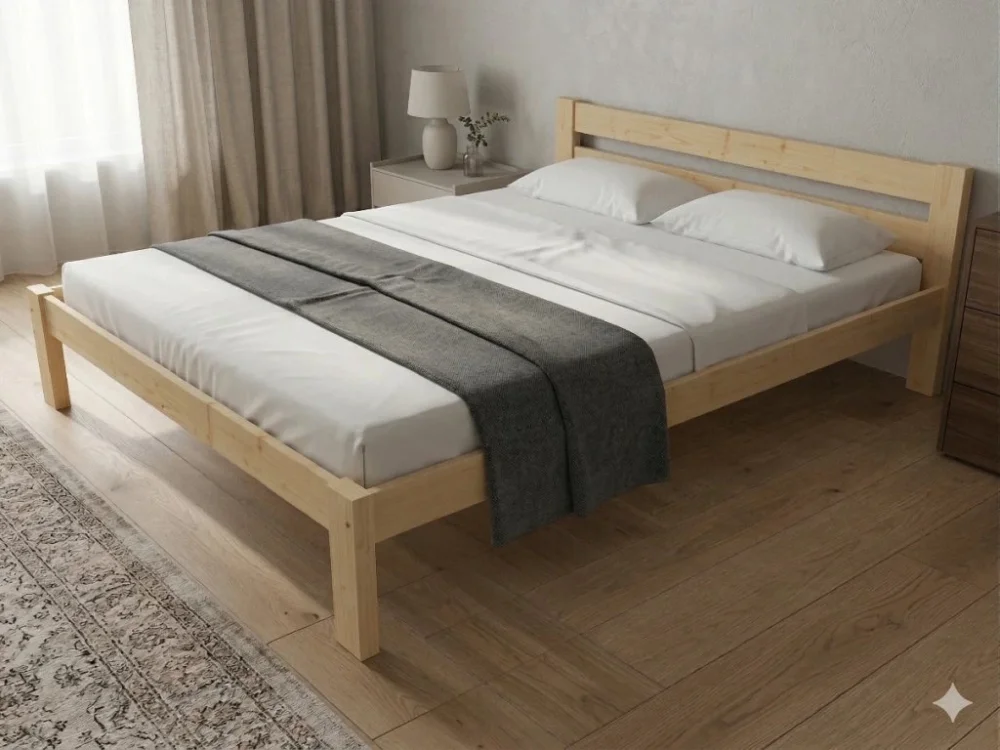 Nakupujte Hned Dřevěná postel 120x200 masiv borovice - VMK12A