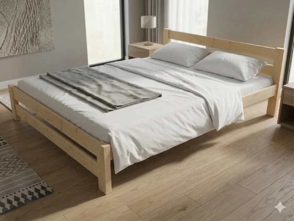 Horká Nabídka Dřevěná postel 120x200 masiv borovice - VMK12B
