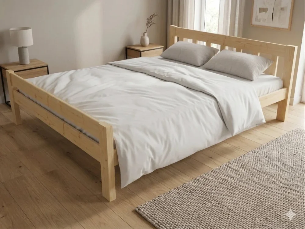 Expresní Doručení Dřevěná postel 120x200 masiv borovice - VMK15C