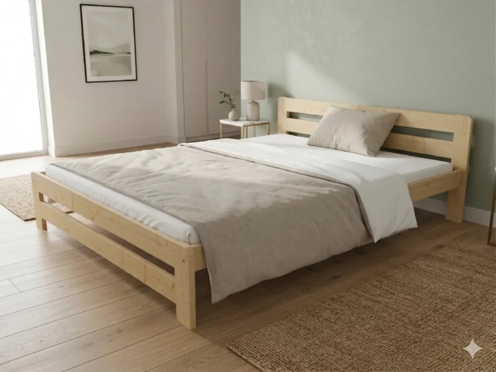 Výhodná Nabídka Dřevěná postel 120x200 masiv borovice - VMK2B