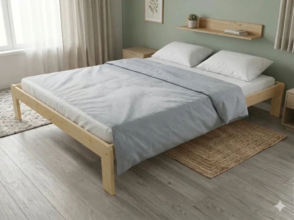 Výprodej Dřevěná postel 120x200 masiv borovice - VMK4A