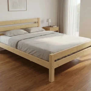 Dřevěná postel 140x200 masiv borovice - VMK11C Finální Výprodej