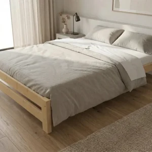 Časově Omezené Dřevěná postel 140x200 masiv borovice - VMK14B