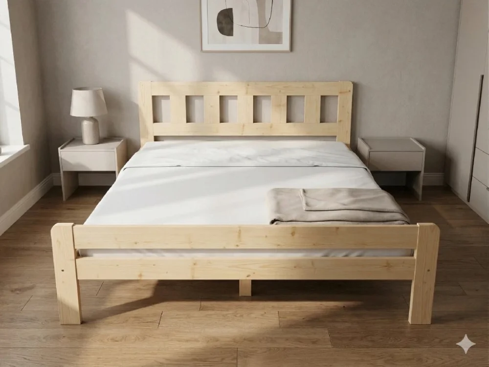 Odeslání Ihned Dřevěná postel 160x200 masiv borovice - VMK10C