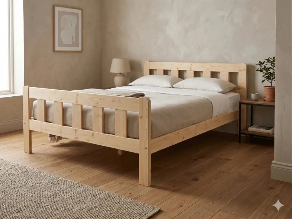 Objednat Nyní Dřevěná postel 180x200 masiv borovice - VMK10E