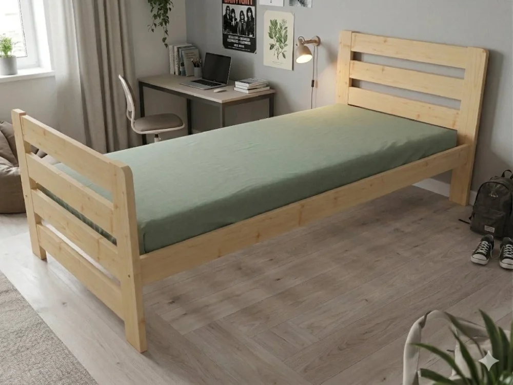Nejlepší Cena Dřevěná postel 80x200 masiv borovice - VMK1E