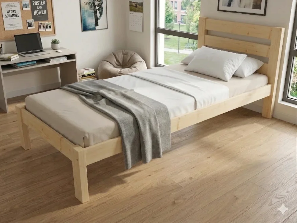Nejprodávanější Dřevěná postel 90x200 masiv borovice - VMK11A