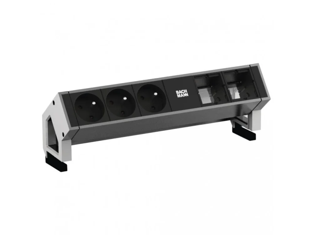 Akce Elektro zásuvka Bachmann Desk 2 3x 230V 2x uživ. modul nerez 902.405