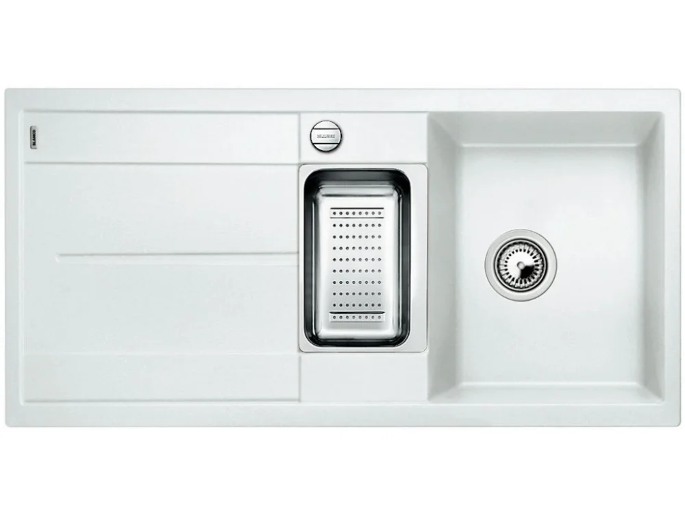 Granitový dřez Blanco METRA 6 S F montáž do roviny bílá s excentrem 519115 Horká Nabídka