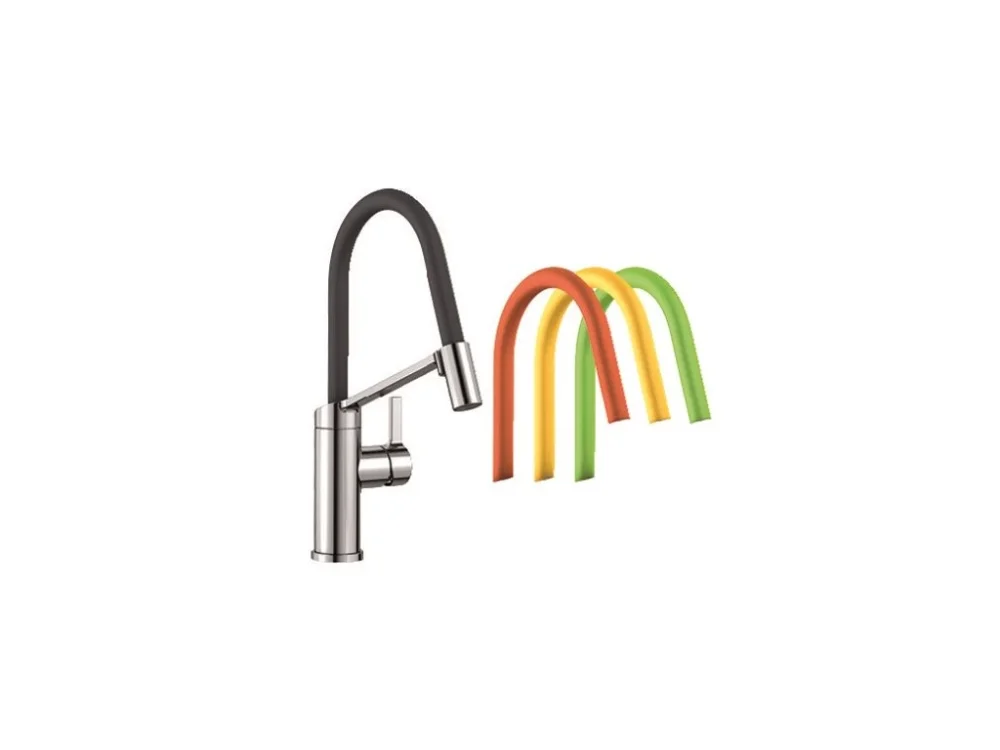 Akční Nabídka Kuchyňská vodovodní baterie Blanco VIU-S HD chrom lesk/lavagrey-kiwi-orange-lemon 524813
