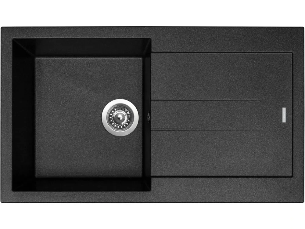 Levný Granitový dřez Sinks AMANDA 860 Metalblack