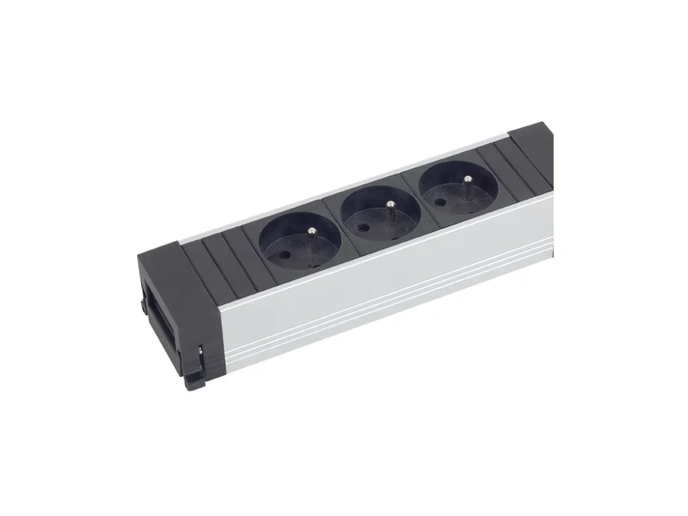Přímo Od Výrobce Zásuvková jednotka POWER FRAME 3x 230V s 2m kabelem profil hliník 916.111