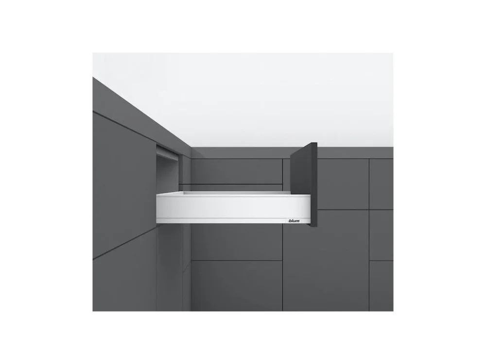 Sleva BLUM Legrabox pure bílý - sada M 500 / 70 kg bez čelního kování