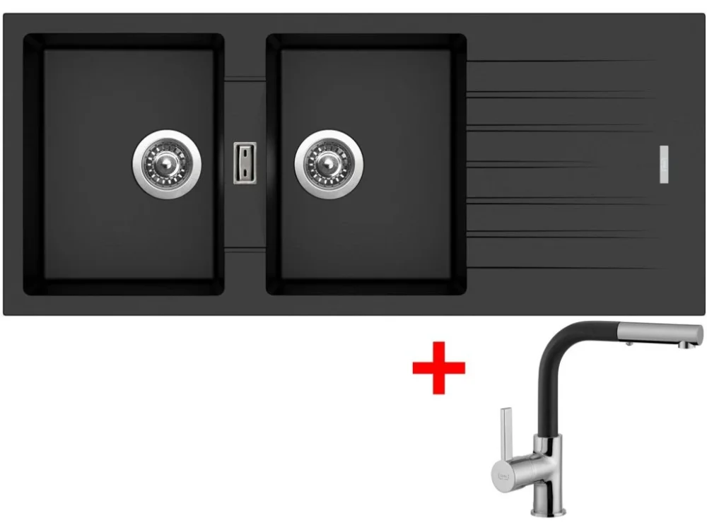 Set Sinks PERFECTO 1160 DUO + ENIGMA S GR + Dárek Expresní Doručení