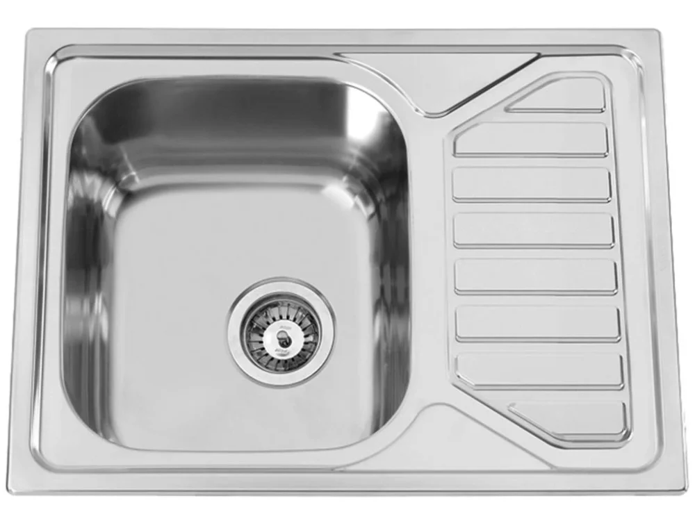 Sinks dřez OKIOPLUS 650 V 0,7 mm leštěný Vrácení Zdarma