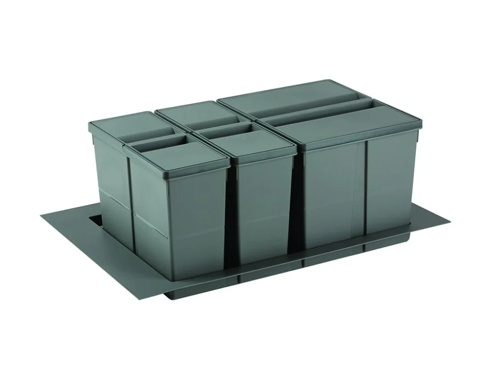 Odpakový koš SIMPLE 800 1x26L+2x11L, výška 280mm Oblíbený