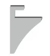 11326 záslepka pro profil trojuhelník Oblíbený