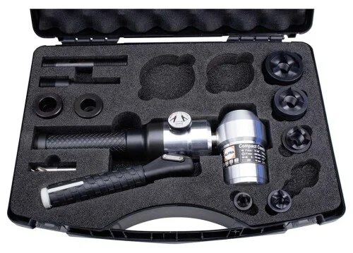 00000 ALFRA ruční hydraulický prostřihovací nástroj úhlový, kufr s razníky Pg9-Pg21+30,5mm TRISTAR Akční Nabídka