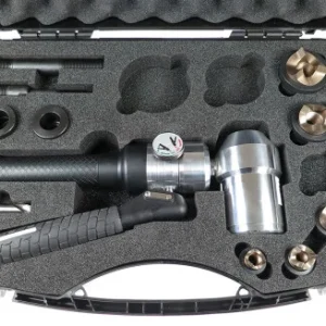 01643 ALFRA ruční hydraulický prostřihovací nástroj úhlový, kufr s razníky M16-M40 pro nerez Top Prodej