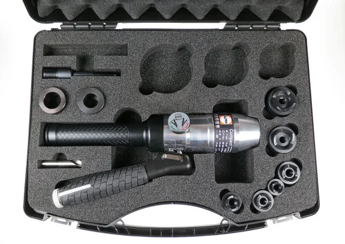00000 ALFRA ruční hydraulický prostřihovací nástroj přímý, kufr s razníky Pg9-Pg21+30,5mm STANDARD Přímo Od Výrobce