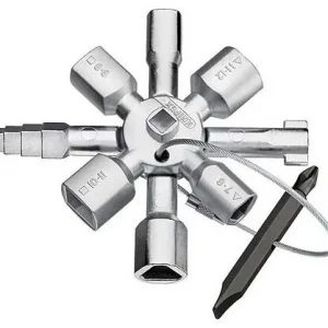 001101 KNIPEX klíč TWINKEY na rozvodné skříně pro elektrikáře Nakupujte Hned