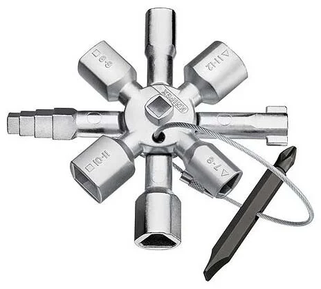 001101 KNIPEX klíč TWINKEY na rozvodné skříně pro elektrikáře Nakupujte Hned