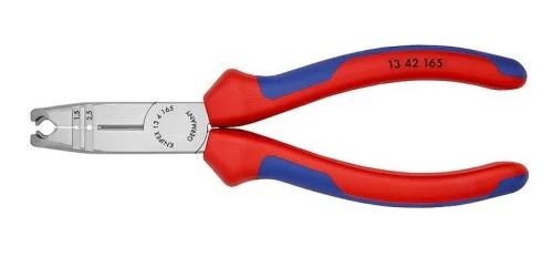 1342165 KNIPEX kleště odizolovací chromované, dvoukomponentní rukojeti, délka 165mm Akční Nabídka