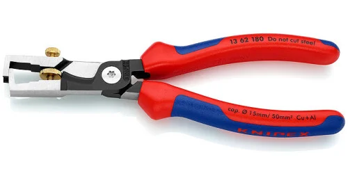 1362180 KNIPEX kleště Strix odizolovací se stříháním, dvoukomponentní rukojeti, délka 180mm Zlevněný