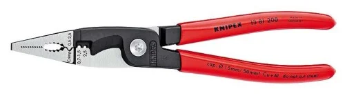 1381200 KNIPEX kleště kombinované elektro, rukojeti potažené PVC, délka 200mm Omezená Nabídka