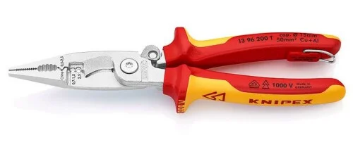 1396200T KNIPEX kleště kombinované elektro TT, dvoukomponentní rukojeti do 1000V, délka 200mm Top Prodej