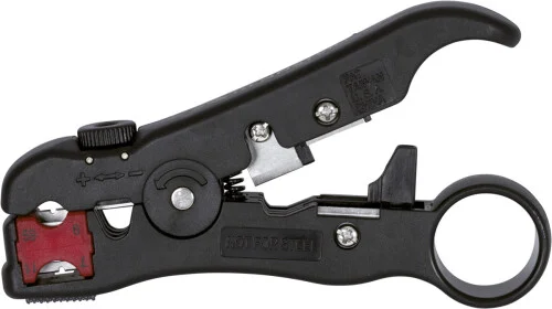 166006SB KNIPEX nůž ke střihání a odizolování UTP/STP, RG59,6,7,11 a kabelů o prům. 4-7mm, 125mm/66g Ihned K Objednání