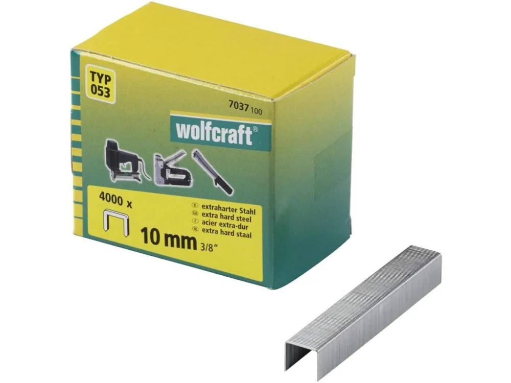 Wolfcraft Široké sponky do sponkovačky výška 10 mm 4000 ks7037100 Nízká Cena